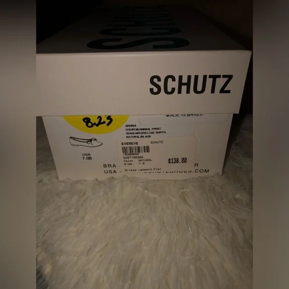 SCHUTZ Animal Print Women's Flats NWT NWB size 7.5 - Picture 14 of 15